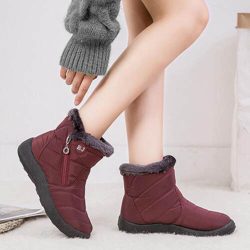 2021 New Women Boots Winter Snow Boots Waterproof Warm Plush