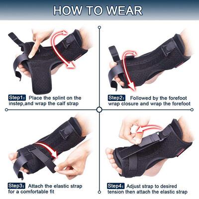1pc Adjustable Plantar Fasciitis Night Foot Splint Drop Orth