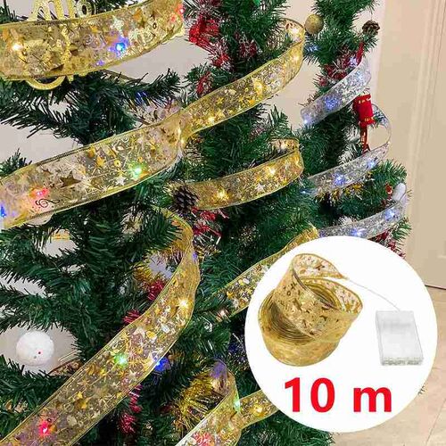 Aswesaw Christmas e Decoration 10m LED ribbon Fairy Lights S