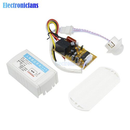 220V Human Motion Body Infrared IR Sensor Automatic Light S