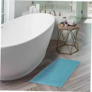 Cotton thickened bath mat floor Luxury Absorbent jacquard