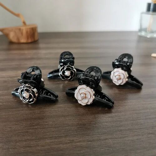 Lovely Small Flower Vintage Hair Claw Clips for Women Girls