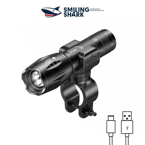 Outdoor high brightness riding light flashlight zoom