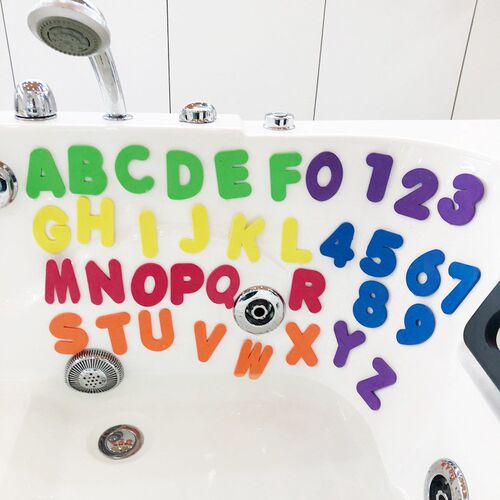 Letter Puzzle Bath Toys For Kids Baby Water Game Early Educa