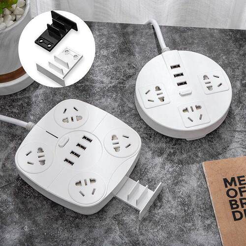 Power Strip with 6 Outlets and 3 USB Ports Extension Cord