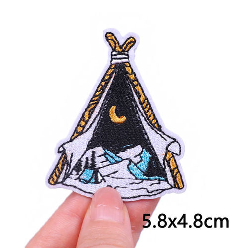 Outdoor Iron On Patches For Clothes Camp Embroidered Patches