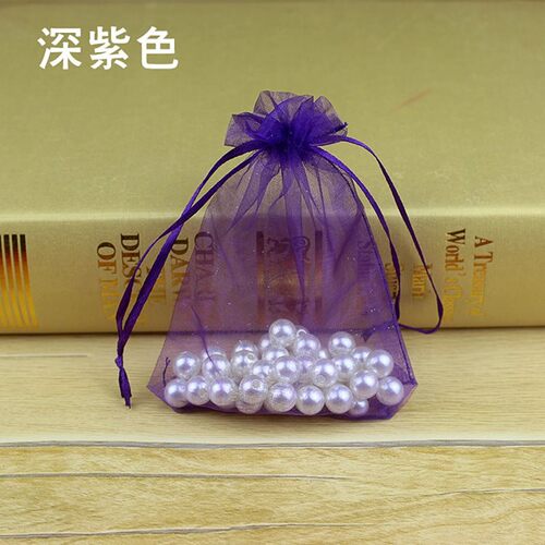 Small net bag small gift bag drawstring mouth gauze bag plai