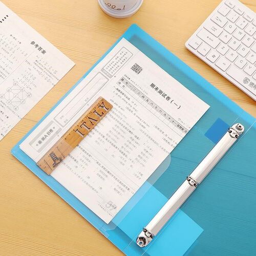 punched folder A4 paper 3 hole binder ring file活页文件夹