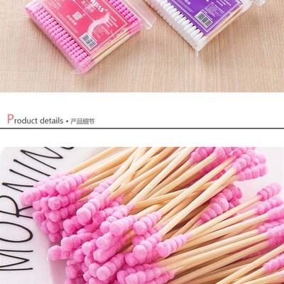 Childrens bathing cotton swab Tampon stick/double ended woo