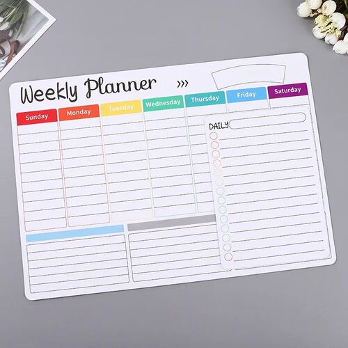 Fridge Sticker Message Board Menu Magnetic Calendar For Frid