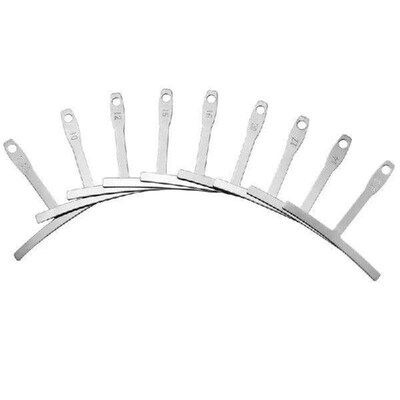 9Pcs Guitar Under String Radius Gauge Steel Guitar Builder