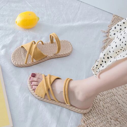 New 2023 Summer Shoes Woman Sandals Flat Sandalias Mujer Thi