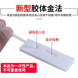 母猪测孕测试纸试盒 猪用怀孕测试试纸 奶牛怀孕检测卡测试纸