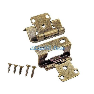 85LC 2Pieces Antique Steel Kitchen Cabinet Hinges Partial