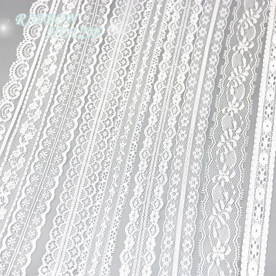 (5 yards/roll) white Lace fabric Webbing Decoration Lovely g