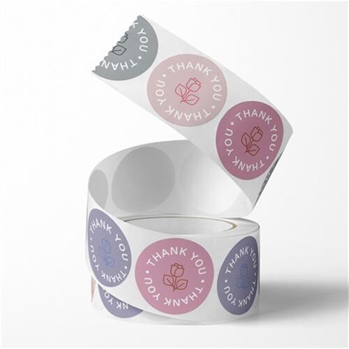 Rose Sticker Thank You Sticker Gift Box Sticker礼盒感谢贴纸