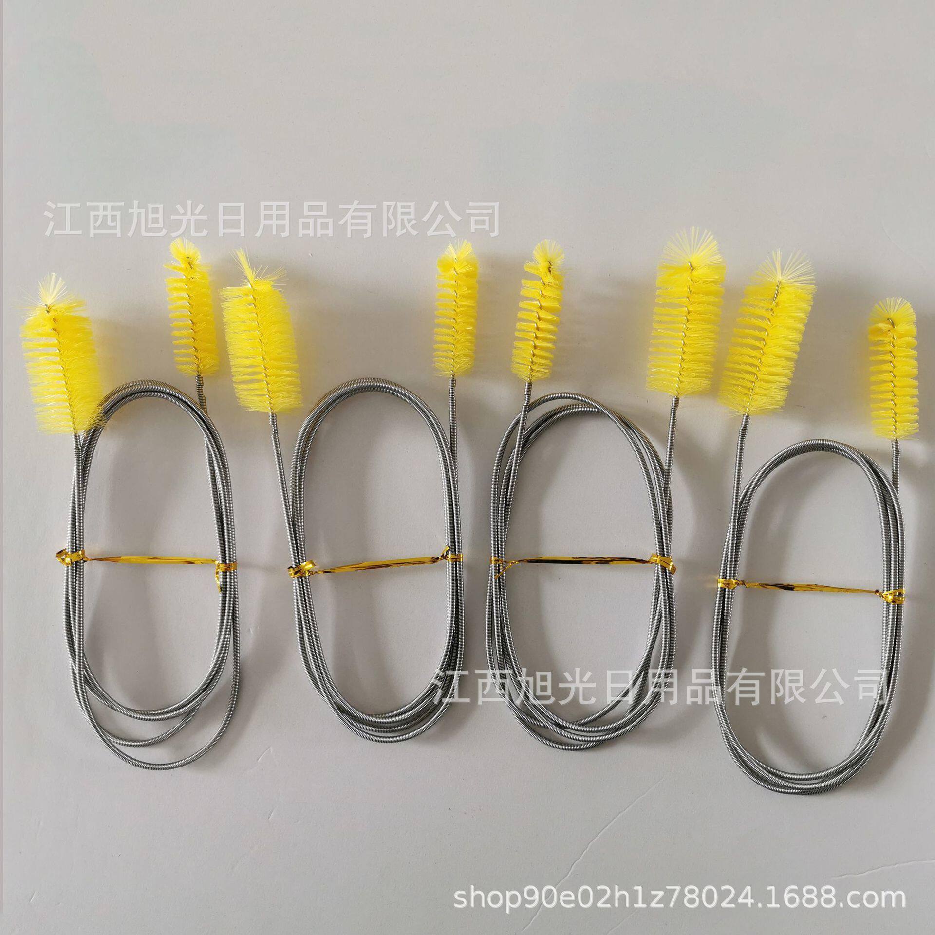 水族鱼缸水管清洁刷不锈钢弹簧刷双头进出水管道通刷专用清洁工具