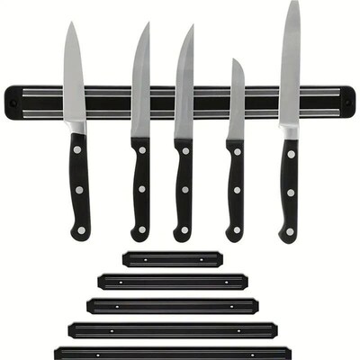 A Magnetic Wall Mounted Knife Holder, Storage Rack for Kitch