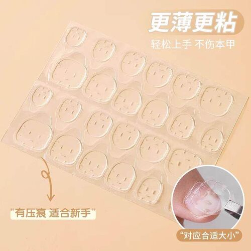 Gel Nail Stickers for Wearable Nails, Special Transparent St