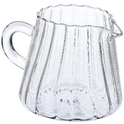 Water Bottle Small Milk Jug Clear Cup Syrup Pitcher Frother