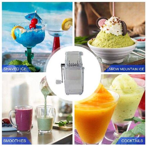 Ice Crusher Manual Shaver Ice Chopper Slushies Smoothies