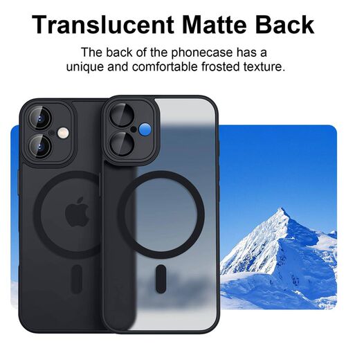 Luxury Magnetic Matte Translucent Armor Shockproof Case For