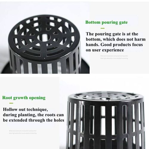 20/50 Pcs Black Hydroponic Basket Soilless Cultivation Nurse