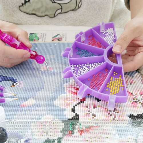 6 Grid Palette Diamond Painting Tray Kits Large Capacity Dri