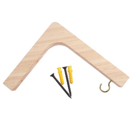 Indoor Hanging Plant Hook Wooden Hanging Basket Wall