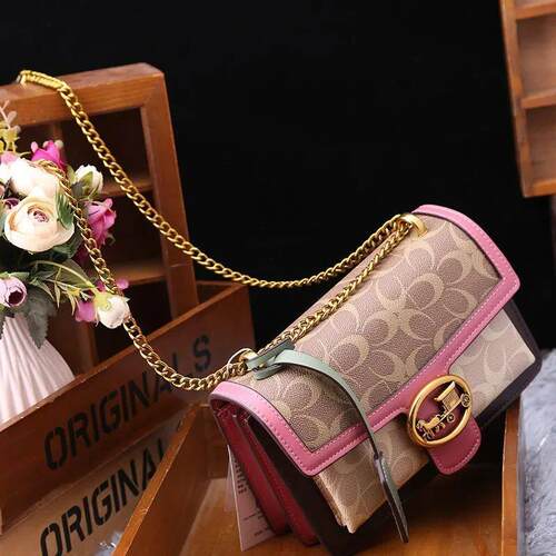Light luxury women bag 2025 new high-end color contrat ingl