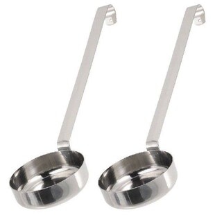 2 Pcs Ladle Pizza Sauce Spoon Long Handle Ketchup Stainless