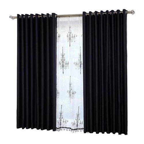double-sided black blackout curtain fabric黑色遮光窗帘