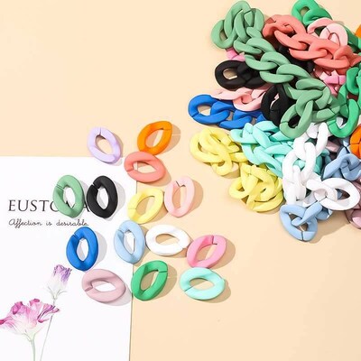 Acrylic 21*30mm Key Strap Chains Opening Loops Accessories