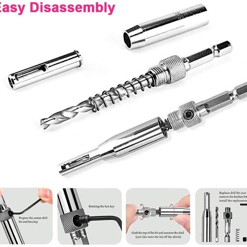 BINOAX 7pcs HSS Self Centering Door Window Hinge Twist Wood