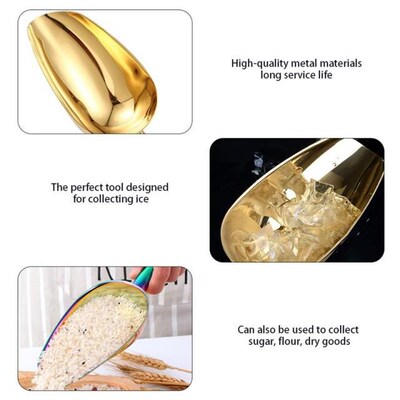 Home Buffet 9 Inch Stainless Steel Ice Scraper Candy Shovel