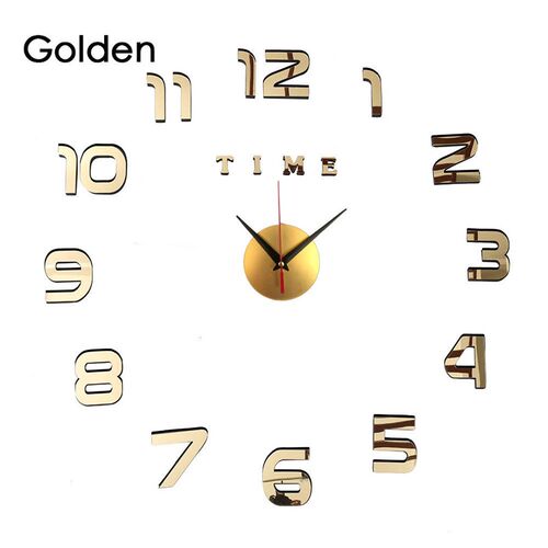 3D Wall Clock Mirror Wall Stickers Creative DIY Wall Clocks