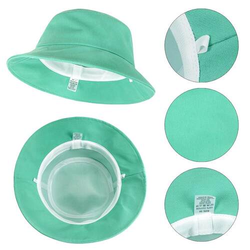 Summer Kids Sun Hat Plain Cotton ParentChild Adjustable UV P