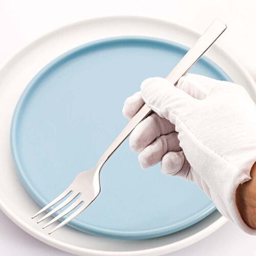 04 Stainless Steel Dinner fork Long handle Household Salad