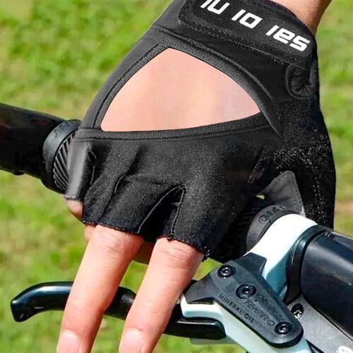 Men Cycling Gloves Half Finger Gym Gloves Women Mitten Breat