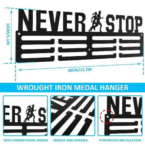 Medal Display Hanger Wall Mounted Iron Medal Display Rack