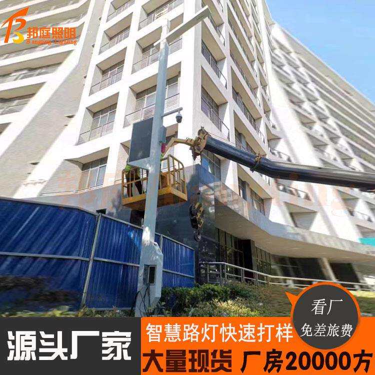 厂家一体化多功能特色智慧路灯监控显示屏充电桩一键报警智慧路灯
