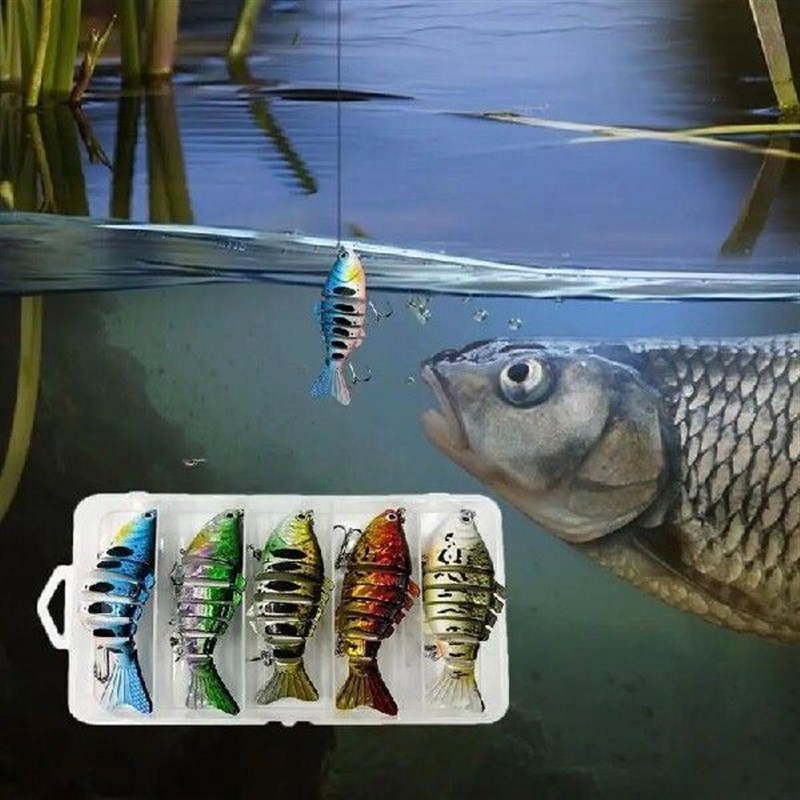 Swimbaits For Bass Fishing 5pcs Multi Jointed Swimbaits - 实物图