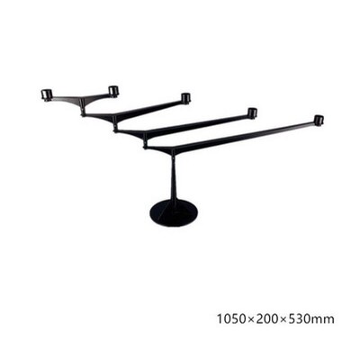 Modern simple European style black metal geometric rotating