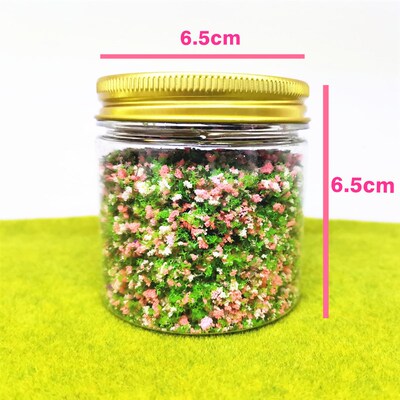 Bottled micro landscape architecture model ree powder grass