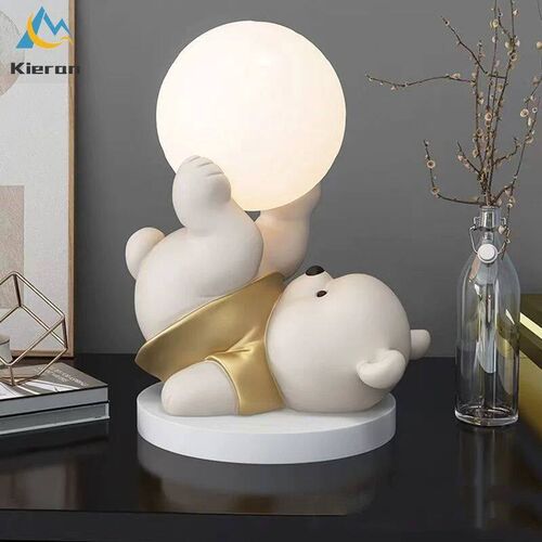 Nordic Modern Acrobatic Bear LED Floor Lamp Bedroom Study Di