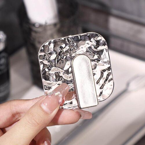 Luxury Acrylic Texture Hook, No-Drill Single Hook for Bathro