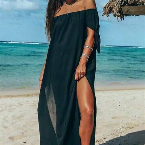 2019 New Cover-ups Summer Women Beach Wear White Cotton Tuni