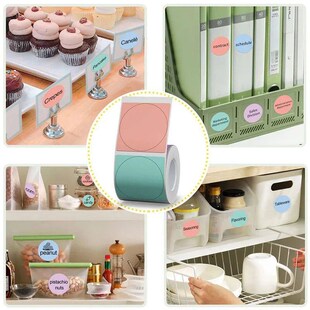 Portable Thermal Label Niimbot Self Printer ers Adhesi Round