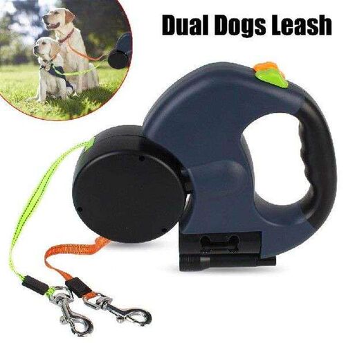 m Dogs Strap Auto Retractable Dual Dog Leash With
