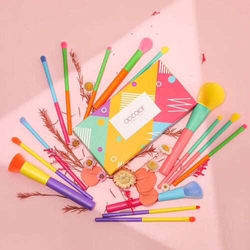 Docolor Colorful Makeup brushes set Cosmetic Foundation